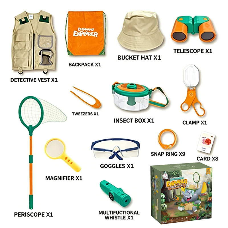 Kids Bug Viewer Outdoor Insect Box Magnifier Observer Kit Insect Catcher Cage Educational Toy Science Nature Exploration Tools