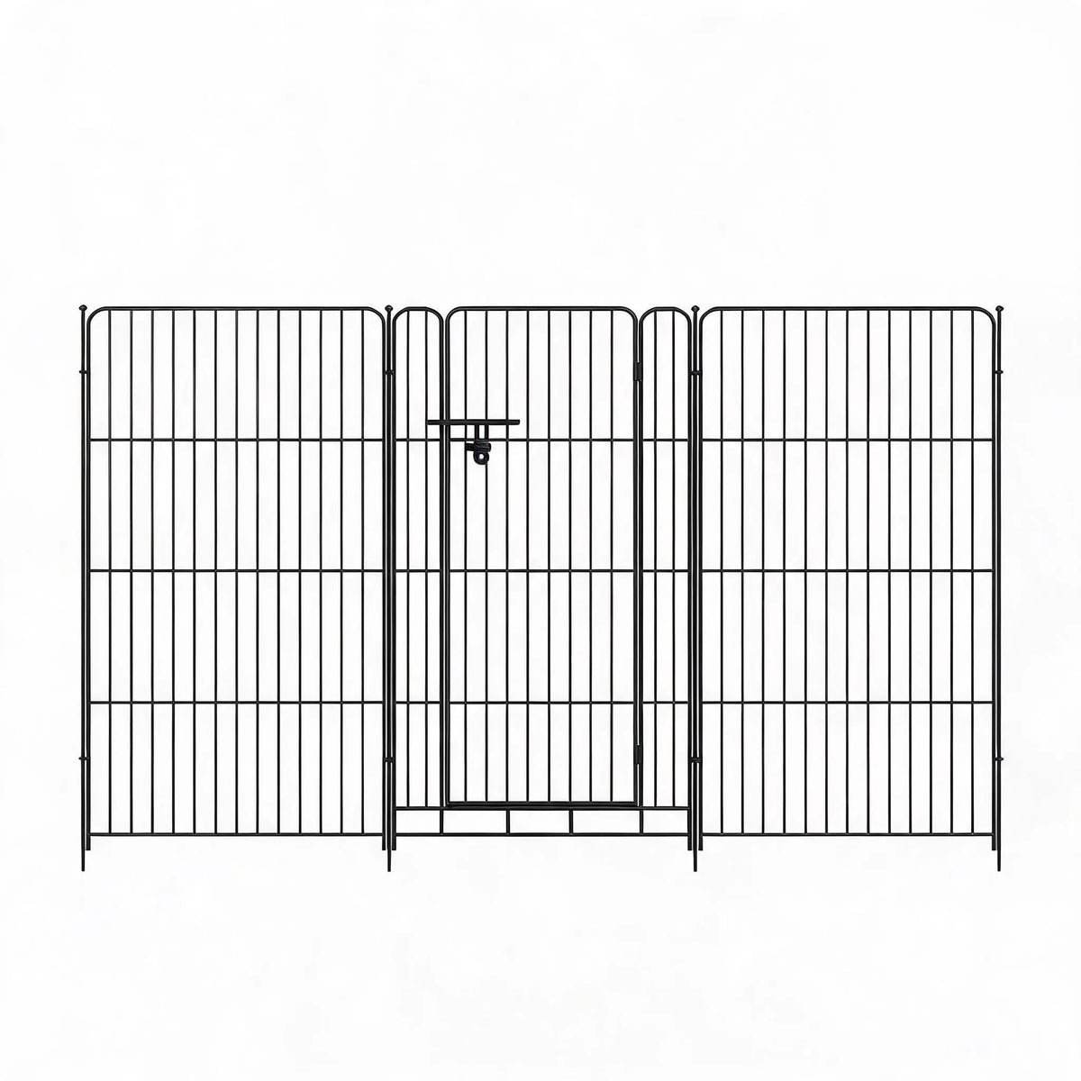 Metal Garden Fence Panels, 10Pcs 36×27in Pet Enclosure Fence with Gate