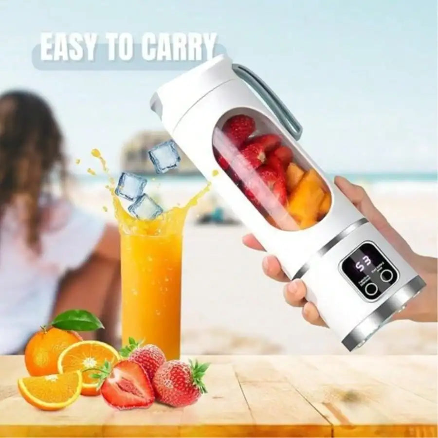 Portable Blender Personal Electric USB,500ML Portable Juicer Shakes And Smoothies Blender,Small Blenders,Mixing,Compact,Convenient And Versatile (Purple)