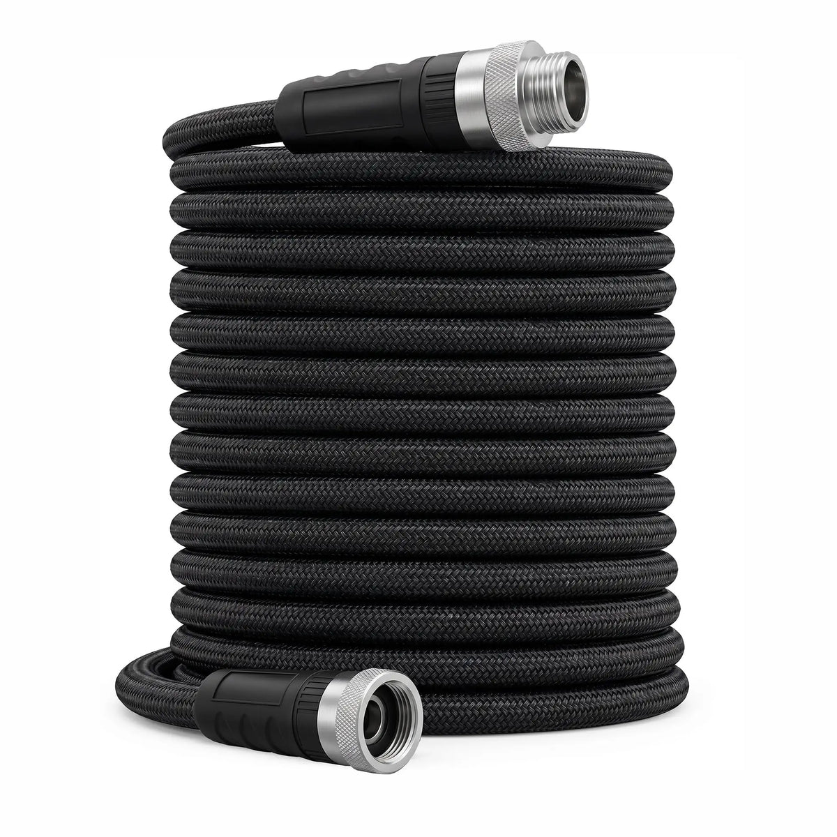 25/50/75/100 FT Non-Expandable Garden Hose, Lightweight Water Hose With TPE Inner Tube, Anti-Kink Braided Hose For Car Wash Yard Patio