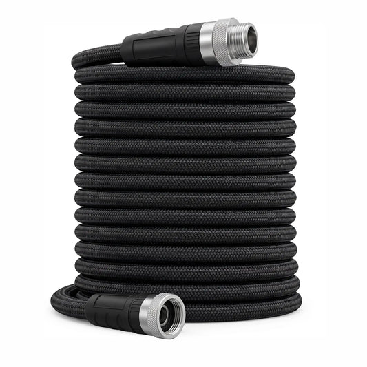 25/50/75/100 FT Non-Expandable Garden Hose, Lightweight Water Hose With TPE Inner Tube, Anti-Kink Braided Hose For Car Wash Yard Patio