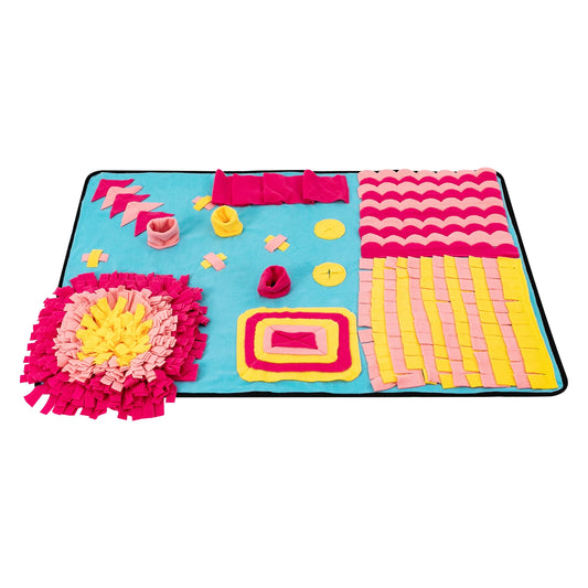 (Clearance Sale!) Fleece Sniffing Mat 70x105cm Pet Snuffle Mat Interactive Dog Puzzle Toy Snuffle Mat Feeding Mats with Hidden Treats