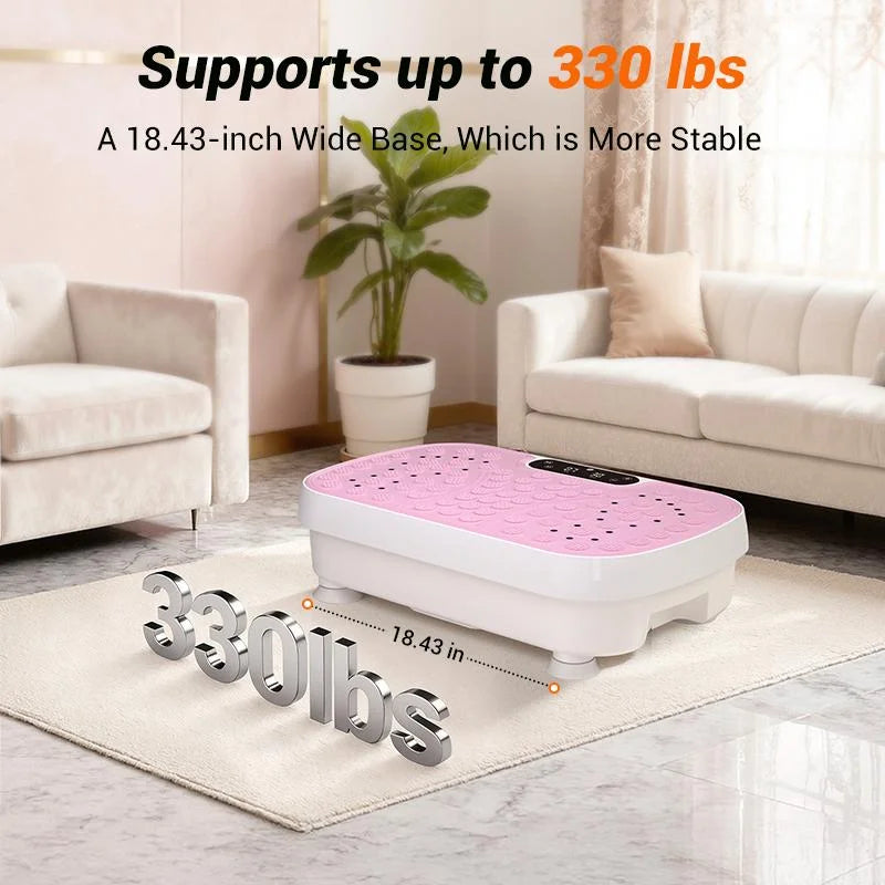 UMAY Vibration Fitness Platform Ultra Thin Quiet 1-99 Adjustable Speeds Max Load 150kg Compact Muscle Relax Massage Plate