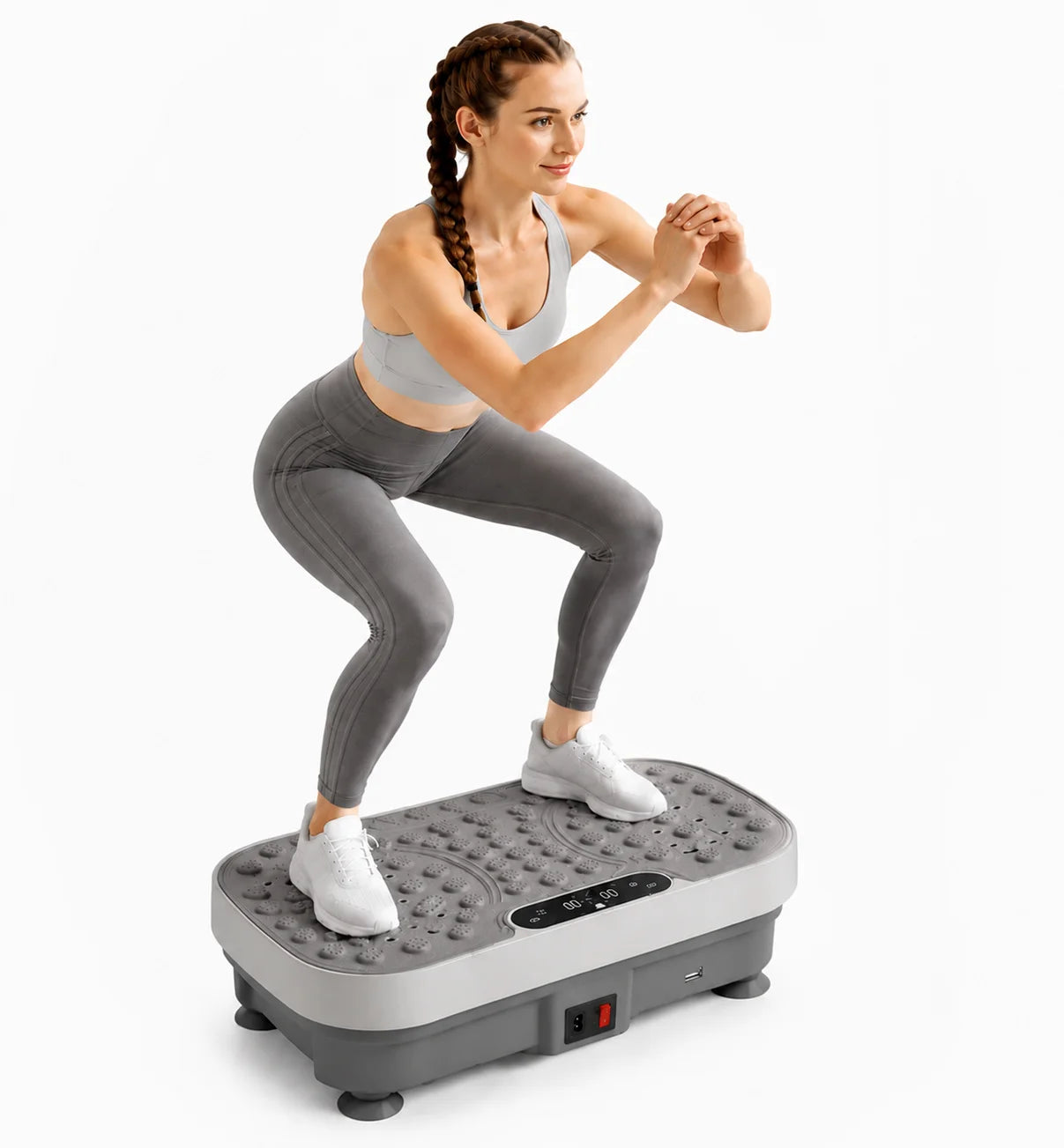 UMAY Vibration Fitness Platform Ultra Thin Quiet 1-99 Adjustable Speeds Max Load 150kg Compact Muscle Relax Massage Plate