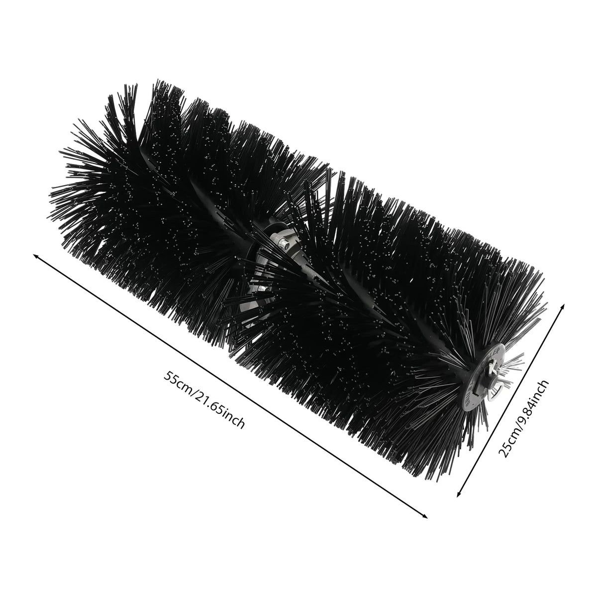 Lawn Mower Broom Head Sweeper, Rolling Brush Head, Grass Brush Snow Blower Attachment for Sweeping Snow in Gardens