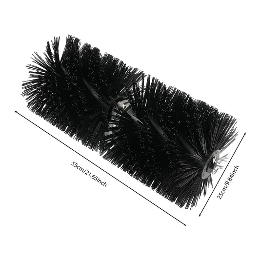 Lawn Mower Broom Head Sweeper, Rolling Brush Head, Grass Brush Snow Blower Attachment for Sweeping Snow in Gardens