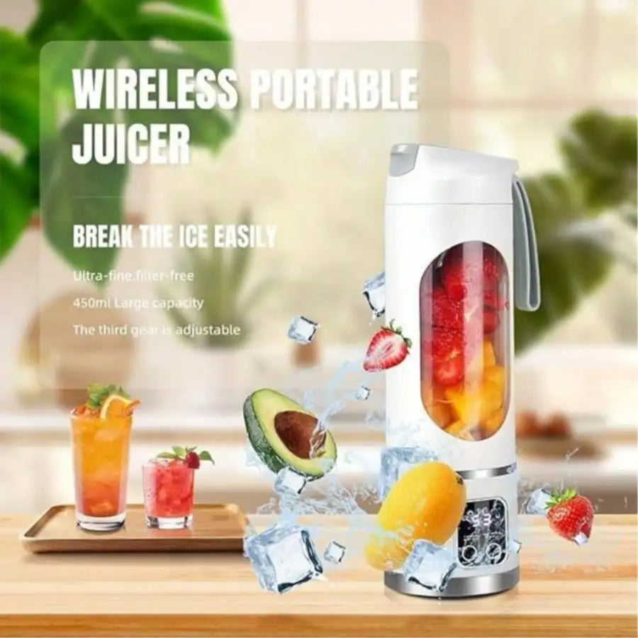 Portable Blender Personal Electric USB,500ML Portable Juicer Shakes And Smoothies Blender,Small Blenders,Mixing,Compact,Convenient And Versatile (Purple)