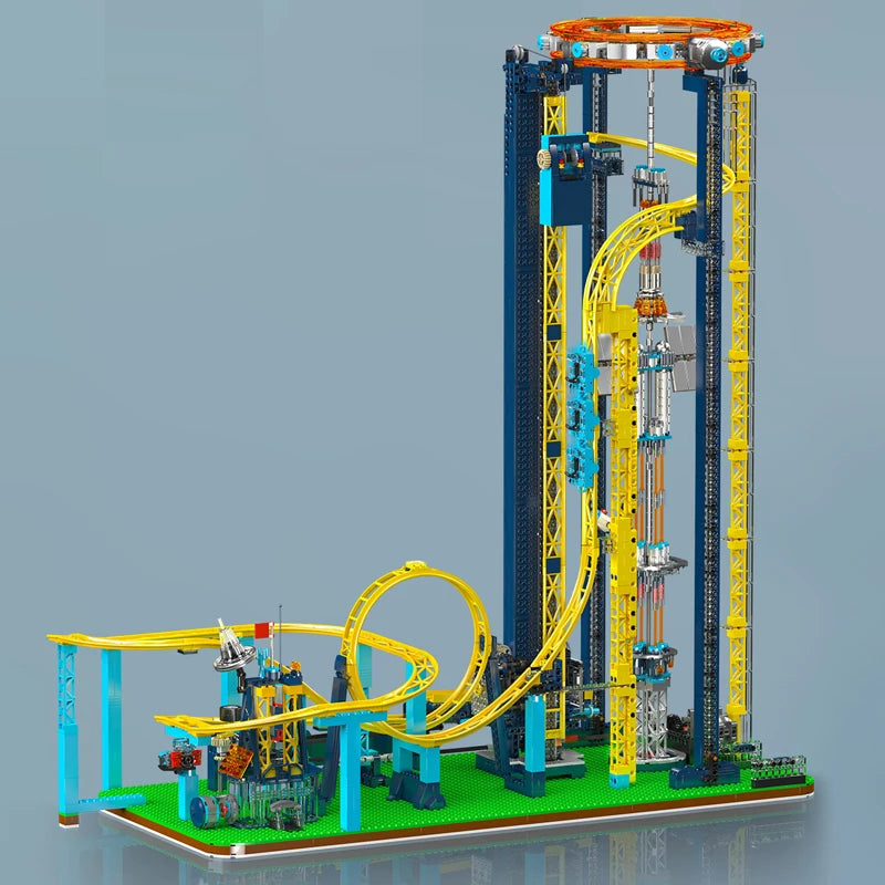Mould King 11031 Technical Roller Coaster Toys The Motorized Space Elevator Building Block Assembly Brick Kids Christmas Gift