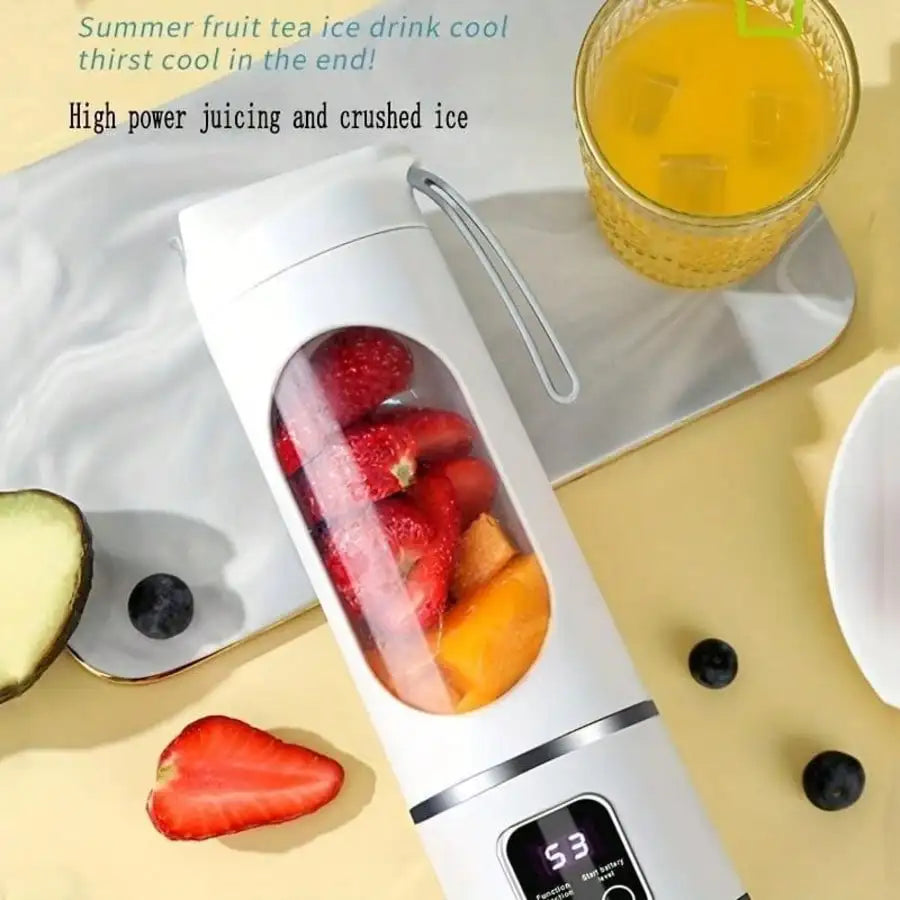 Portable Blender Personal Electric USB,500ML Portable Juicer Shakes And Smoothies Blender,Small Blenders,Mixing,Compact,Convenient And Versatile (Purple)