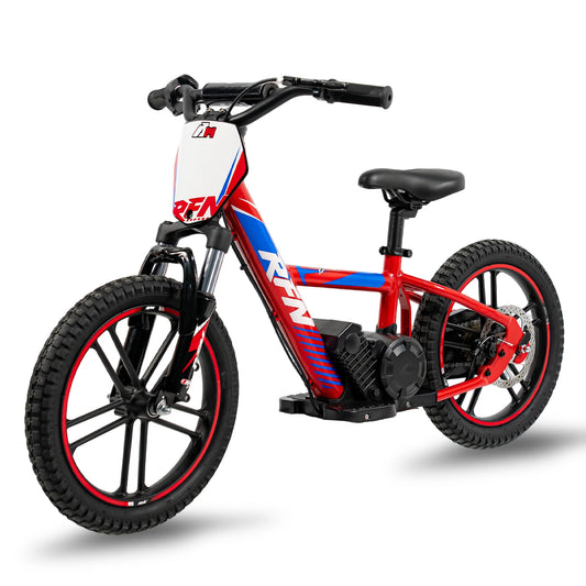 RFN Electric Dirt Bike, Max 500W Motor Balance Bike for Kids,16 MPH & 3 Speed &16IN Off-Road Tires Ebike for Aged 4+