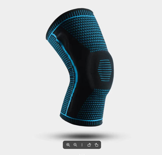 Nylon Outdoor Sports Silicone Knee Pads Summer Knee Basketball Men's Knee Professional Fitness Running Knitted Knee Pads 2026