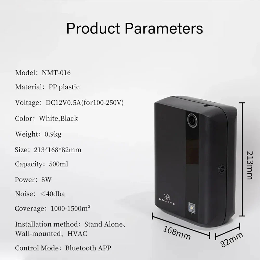 NAMSTE 1500m³ Bluetooth Aroma Diffuser For Home Perfume Essential Oils Air Freshener 500ML Capacity HVAC Fragrance Flavoring
