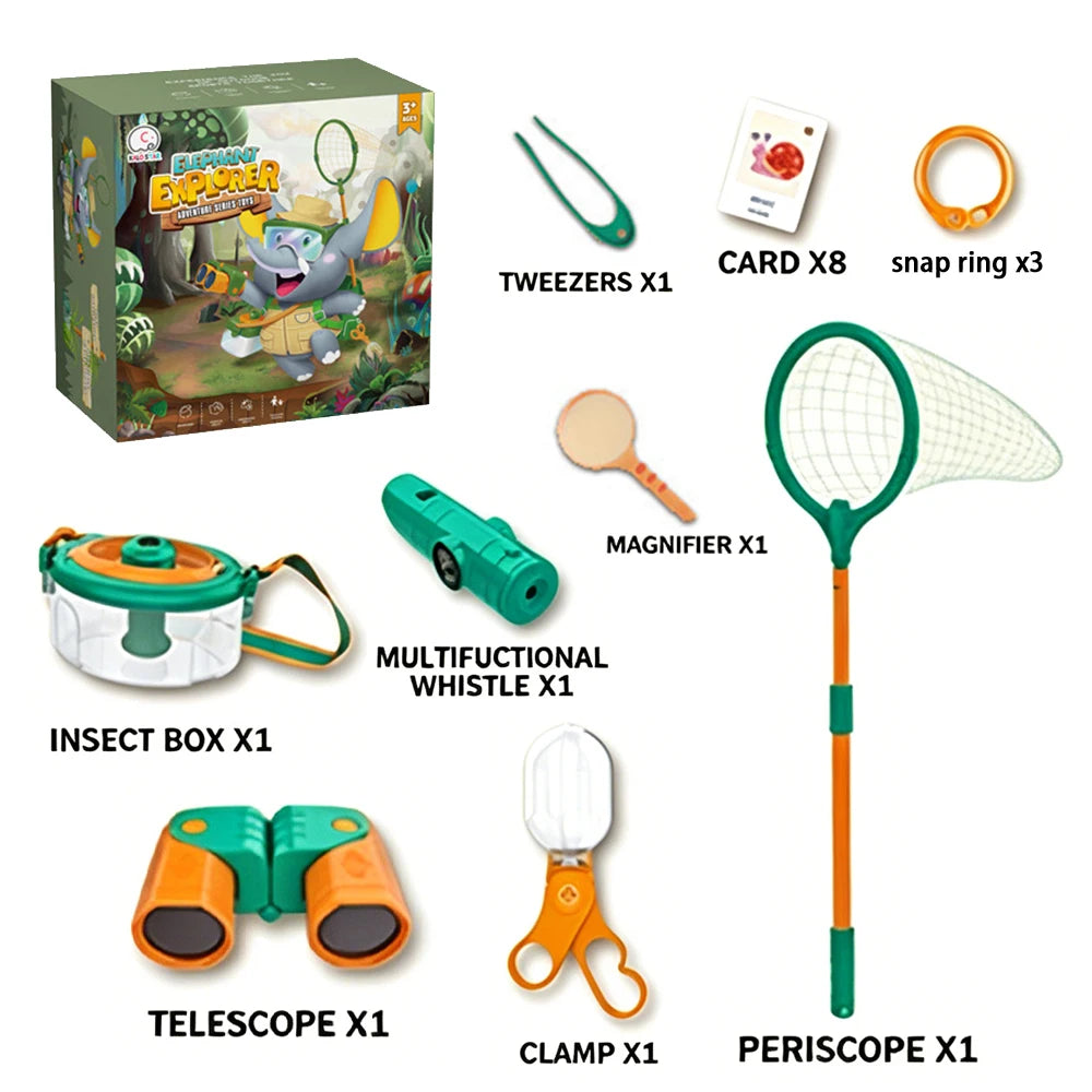 Kids Bug Viewer Outdoor Insect Box Magnifier Observer Kit Insect Catcher Cage Educational Toy Science Nature Exploration Tools
