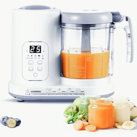 Baby Food Maker Steamer Blender 4 in 1 Auto Steam Blend and Puree Maker Self-Clean for Healthy Baby Toddler Meal Prep BPA-Free