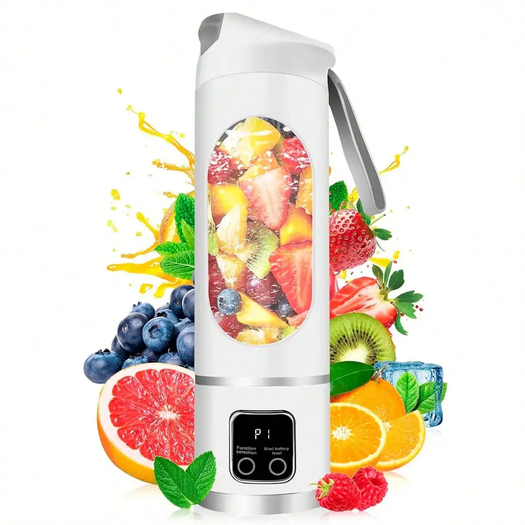 Portable Blender Personal Electric USB,500ML Portable Juicer Shakes And Smoothies Blender,Small Blenders,Mixing,Compact,Convenient And Versatile (Purple)