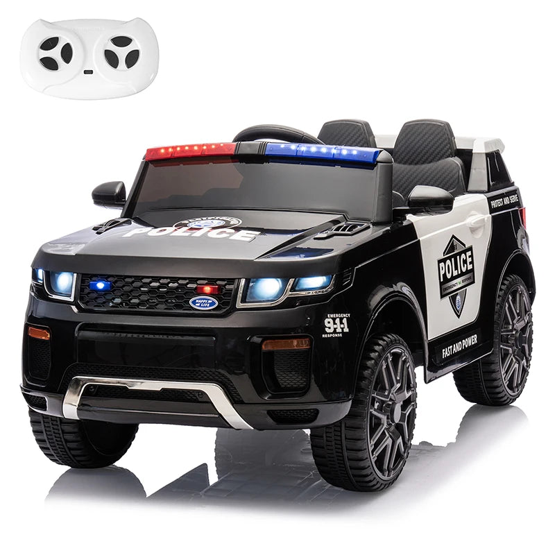 Kids Ride On Car 12V Battery Powered Electric Vehicle Power Wheel Ride on Vehicle Fire Truck for 3-8y Kids Gifts, with Megaphone
