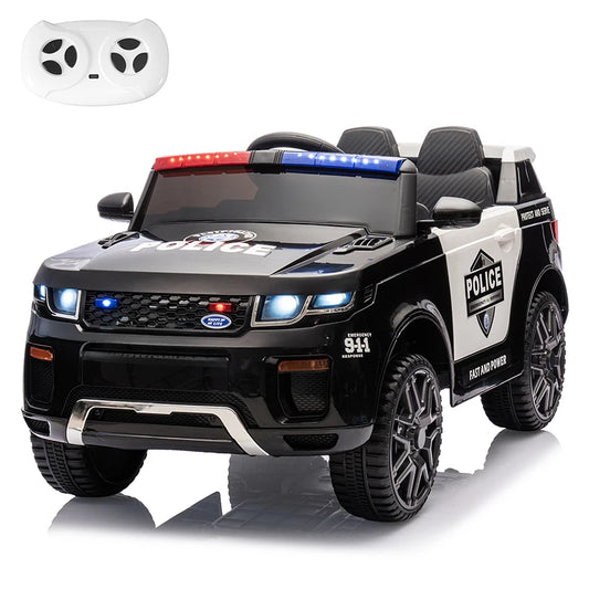 Kids Ride On Car 12V Battery Powered Electric Vehicle Power Wheel Ride on Vehicle Fire Truck for 3-8y Kids Gifts, with Megaphone