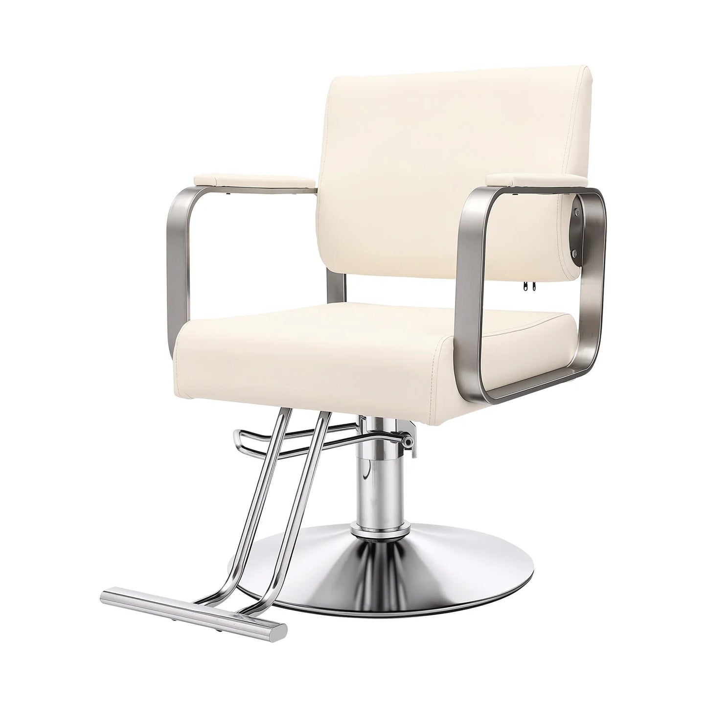 47-56cm High Stylist Chairs for Salon, 360° Rotatable Barber Armchair, Hair Swivel Seat for Barber Shop