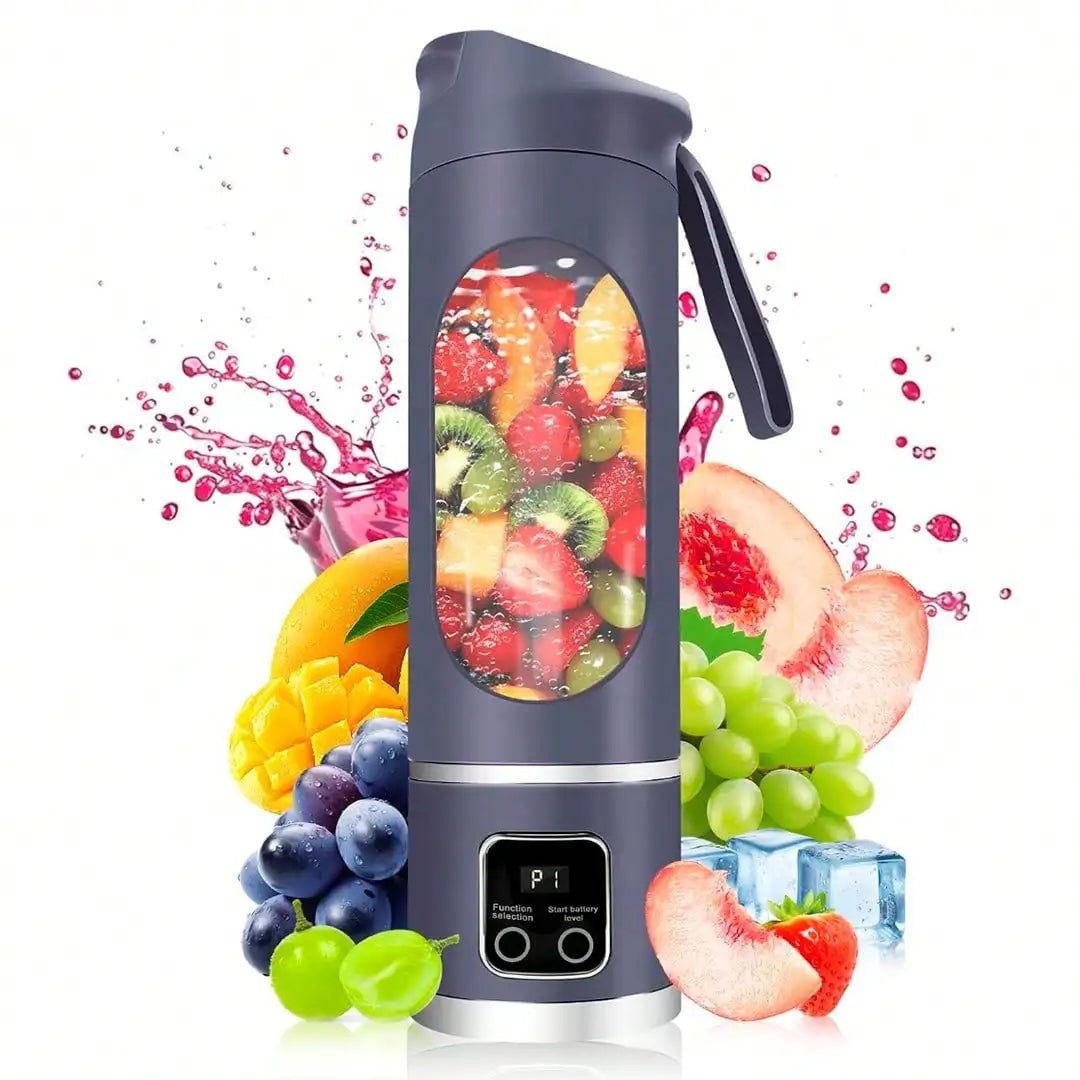 Portable Blender Personal Electric USB,500ML Portable Juicer Shakes And Smoothies Blender,Small Blenders,Mixing,Compact,Convenient And Versatile (Purple)