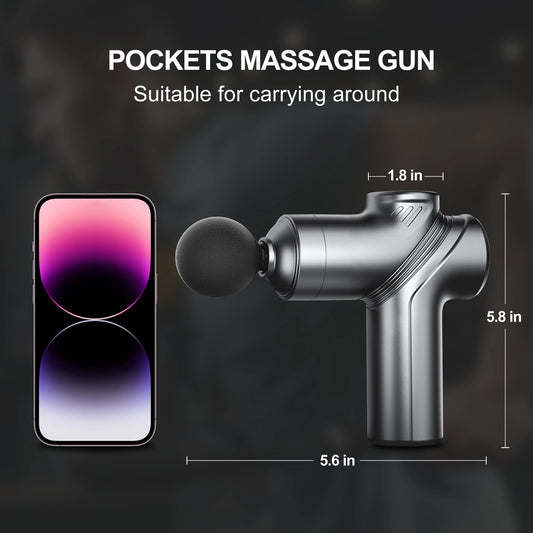 New Percussion Massage Gun 6-Speed Adjustable, Multifunctional Handheld Deep Tissue Massager for Home, Gym, and Fitness Recovery.